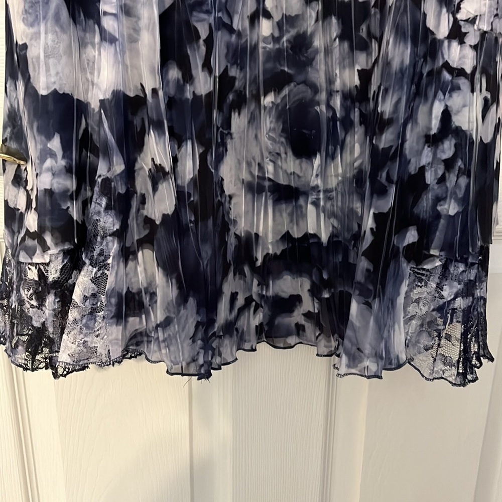 Komarov size X/L blue and white dress - Picture 3 of 11